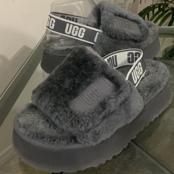 UGG Disco Slides in Dark Gray - Picture 10 of 14